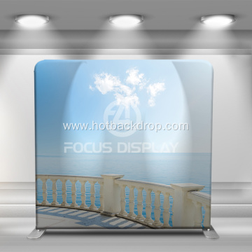 Blue ocean enclosure tension fabric backdrop